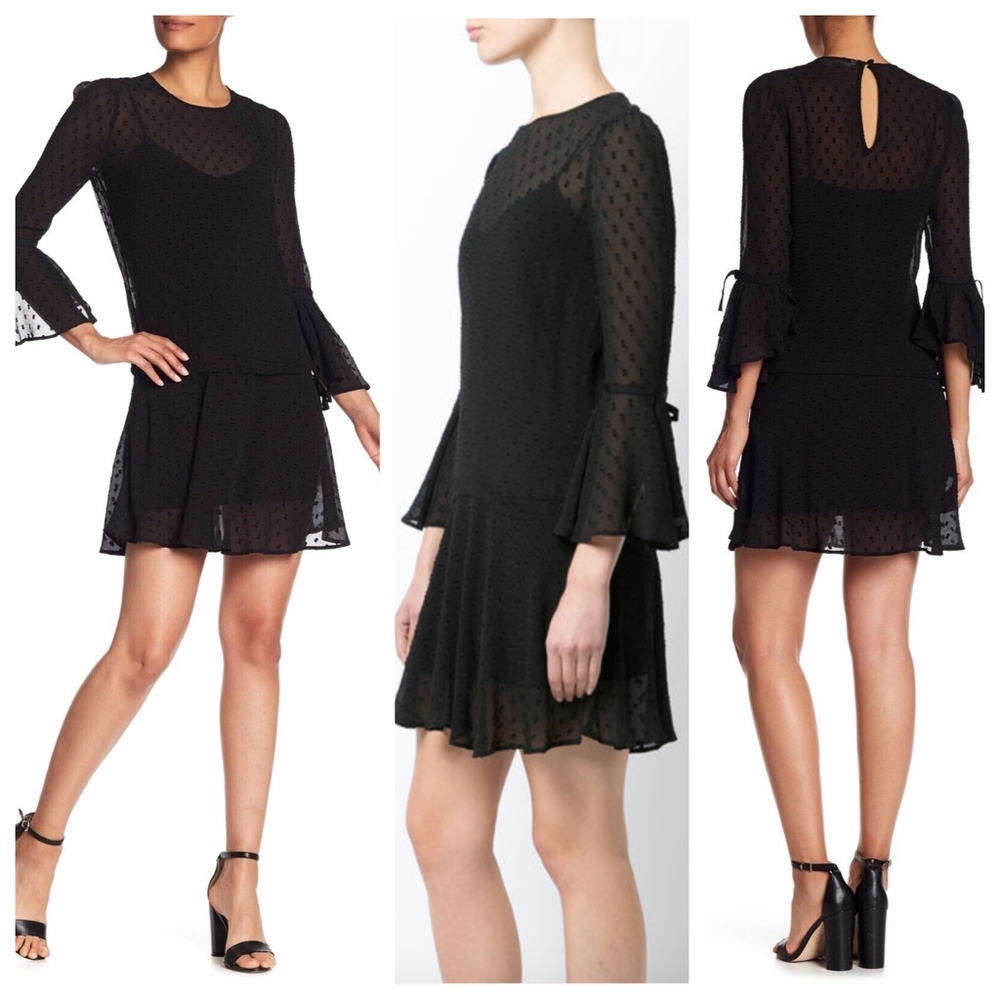 NWT Veronica Beard‎ Emerson Neck Silk blend dress 6